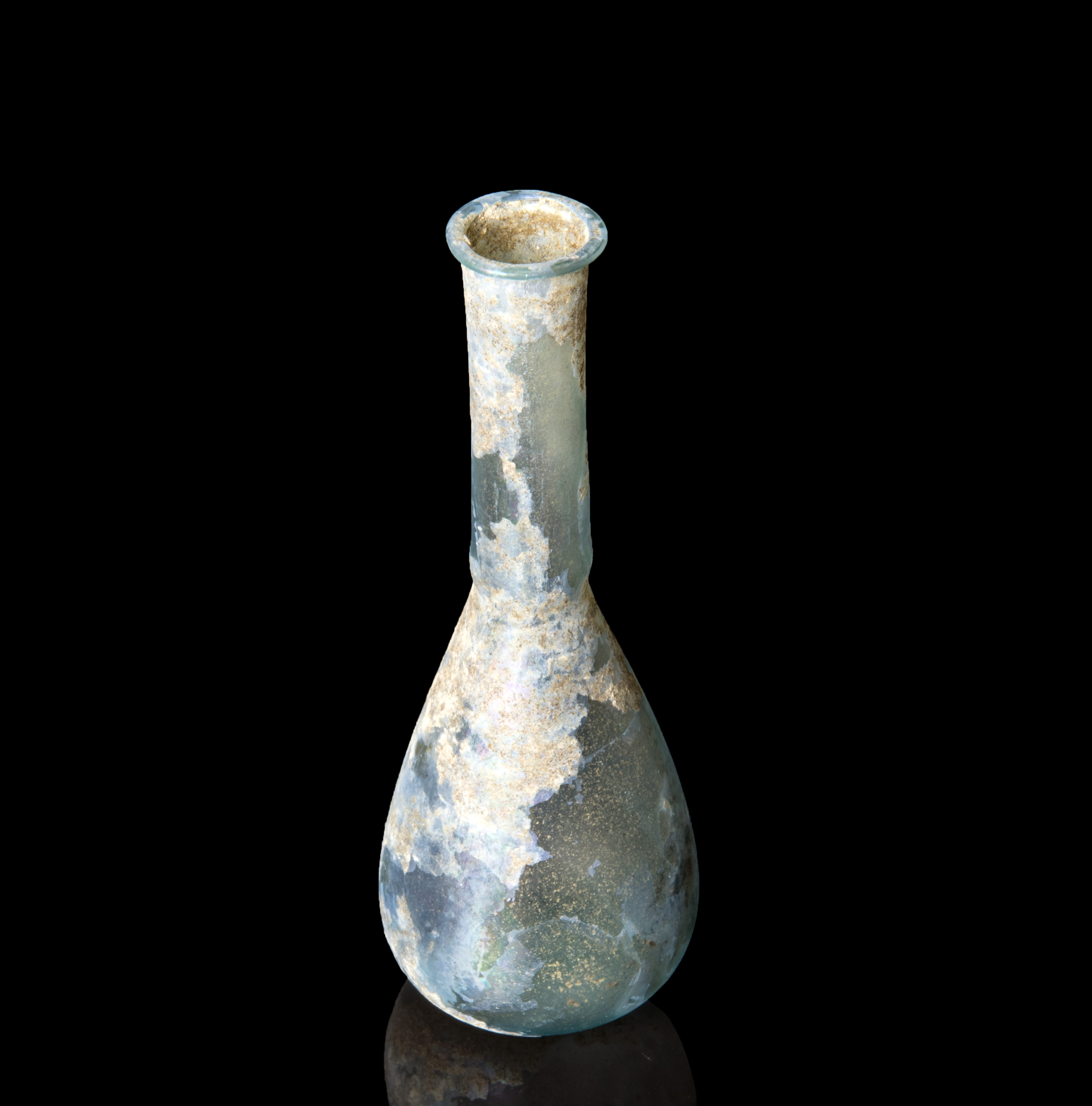 Ancient Roman glass cosmetics flask - Image 2